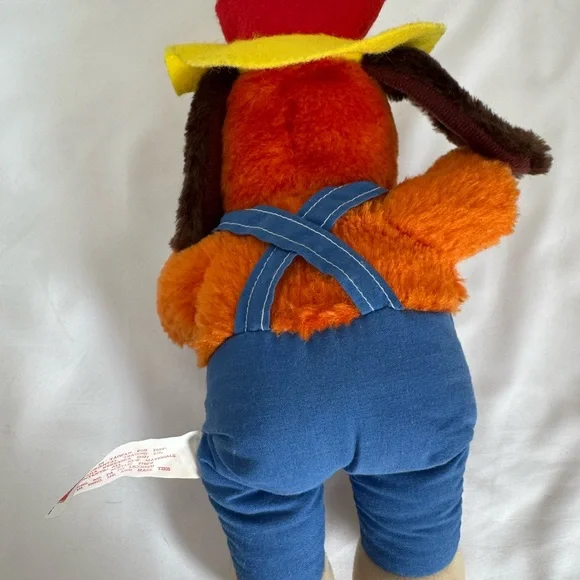 Vintage 1980s Jasper T. Jowls Chuck E Cheese Pizza Time Theatre 11” Plush Dog - Picture 3 of 8